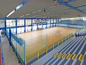 Indoor futsal pitch in Spain